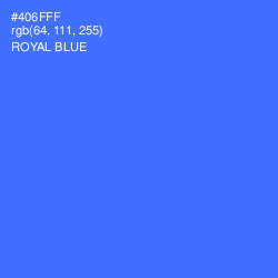 #406FFF - Royal Blue Color Image